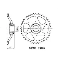 Sifam - Couronne 43 Dents Rs 50 93-98 Pas 415 Pas415/Z43