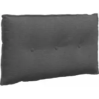 vidaXL Dossier Coussin gris foncé 80 x 50 cm Tissu velours côtelé