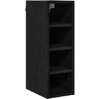 vidaXL Armoire suspendue Riga Chêne noir 20 x 29,5 x 60 cm