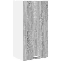 vidaXL Armoire suspendue Riga Gris Sonoma et Blanc 40 x 31 x 80 cm