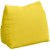 vidaXL Coussin De Dos Jaune Clair 60 X 20 X 50 Cm Tissu