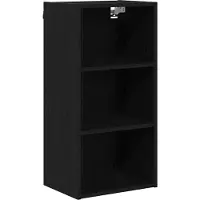 vidaXL Armoire suspendue Riga Chêne noir 40 x 29,5 x 80 cm