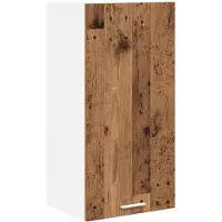 vidaXL Armoire suspendue Riga Bois ancien et Blanc 40 x 31 x 80 cm