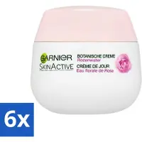 Garnier - SkinActive - Crème de Jour Botanique - Eau de Rose - Peaux Sèches & Sensibles - 50 ml - Pack Avantage - 6 pièces