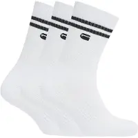 G-Star Lot de 3 paires de chaussettes Stripe - Blanc - Hommes