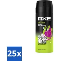 Axe AX - Déodorant Spray - Epic Fresh - Agrumes et Menthe - Ultra Fresh - 150 ml - Pack Avantage - 25 pièces