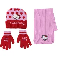 Cerda Hello Kitty Filles, Écharpe, Hello Kitty winter set snood hat gloves, Rose, Pink