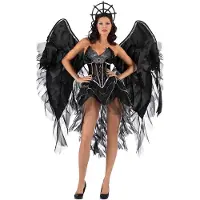 MOM Dark Angel Men Costume Noir M Enfants