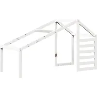 vidaXL Toit pour lit d'enfant blanc 188x82x113 cm Pin massif