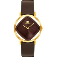 Danish design IV18Q1300 Pico Square Choco, Marron, (Horloge analogique, 34 mm)