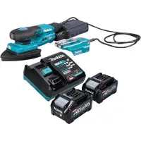 Makita BO 006 CGM201 Akku Deltaschleifer 40 V max. 100 x 150 mm 3,0 mm Hub Brushless + 2x Akku 4,0
