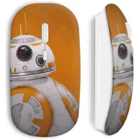 MANIACASE Souris sans fil - Bb8 - Orange - Clé USB wifi incluse - Compatible Mac et PC