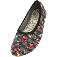 Beck Pantoufle gris / gris foncé / canneberge / blanc