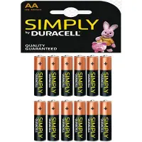 Duracell AA SIMPLY Batteries PK12