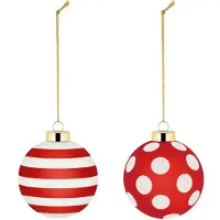 Alessi Boules de Noël Alessi Delight Christmas Bauble Set 2 (2 Pièces)