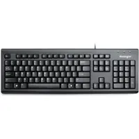 Kensington ValuKeyboard - Tastatur - PS/2, USB - Layout für Großbritannien - Schwarz