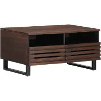vidaXL Table basse marron 80x55x40 cm bois massif mangue