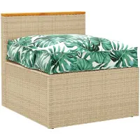 vidaXL Coussin pour assise de palette Motif de feuille 70 x 70 x 12 cm