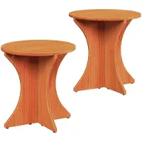 vidaXL Table basse 2 Pcs Marron 46 X 46 X 47 Cm Bois de pin massif Lumarko !