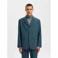 Selected Coupe Décontractée Blazer À Simple Boutonnage Homme Vert 48