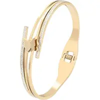 NAEMI Bracelet or / transparent