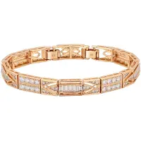 Faina Bracelet or / transparent