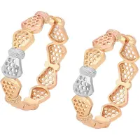 NAEMI Boucles d'oreilles or / or rose / argent