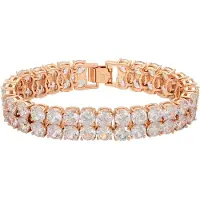 NAEMI Bracelet or rose / blanc