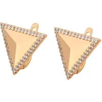 Gaya Boucles d'oreilles or / transparent