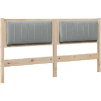 vidaXL Tête de lit rembourrée Marron 160 cm Pin massif