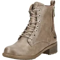 Mustang Bottines à lacets noisette / noir