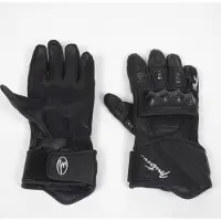 Mitsou Paire De Gants D'été Homme Longs Pack En Cuir Coqué Taille Xs (6) Noir