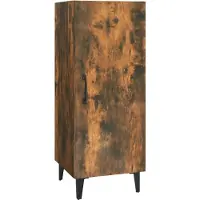 vidaXL Sideboard chêne fumé 34,5x34x90 cm bois composite