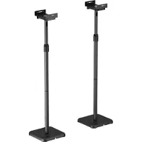 My Wall Pied de haut-parleur (Support, Inclinable, Réglable en hauteur, Rotatif), Pied + support mural pour enceinte, Noir