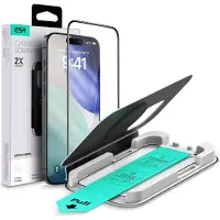 ESR UltraFit Classic Screen Protector (1 pcs, Apple iPhone 16 Pro, Apple iPhone 17), Téléphone portable : film de protection, Noir, Transparent
