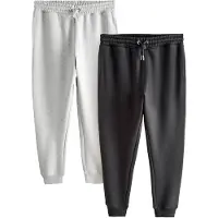 Next Pantalon gris chiné / noir