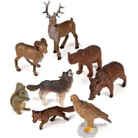 Miniland Animaux de la forêt Animaux sauvages d'Europe 8pcs. Figurines d'animaux