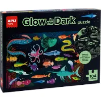 APLI Kids APLI - Ocean Puzzle Glow in the Dark 104-teilig + Poster