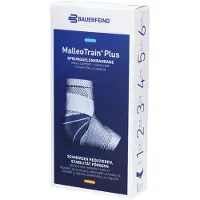 MalleoTrain BAUERFEIND Plus Chevillère active taille 4 gauche titane 1 pc(s) Bandage(S)