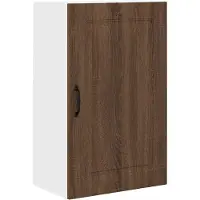 vidaXL Façade de lave-vaisselle Kalmar, aspect chêne brun, 50 x 31 x 80 cm