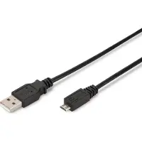 Ewent EC1020 câble USB USB 2.0 1,8 m USB A Micro-USB A Noir