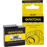 PATONA Batterie de remplacement Accu (Batterie de l'appareil photo), Alimentation pour appareil photo, Noir