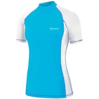 Abysstar Tijuana Short Sleeve Rash Guard Bleu M Femme