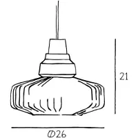 Design By Us Suspension , New Wave Optic, dimmable, Transparent, Salon / séjour, Aluminium, Design
