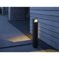 ANTIDARK Luminaire Extérieur , dimmable, Noir, Terrasse, Aluminium