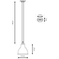 Lampe Gras Suspension , Cuivré, Salon / séjour, Métal