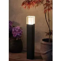 Franssen Lampe de terrasse noire Arendal 64 cm avec LED