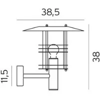Norlys Luminaire Extérieur , Métallique, Terrasse, Aluminium