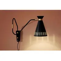 Warm Nordic Applique Murale , Cone, Noir, Salon / séjour, Métal, Vintage / rétro
