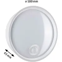 Paulmann LED Applique murale d'extérieur Platomo Détecteur de mouvement àcrépusculaire (IR) résistant à l'eau de mer